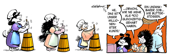 Cartoon, zwischen 40 und 90k