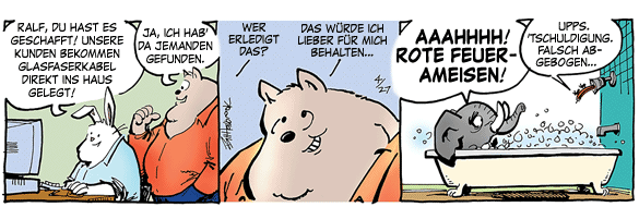 Cartoon, zwischen 40 und 90k