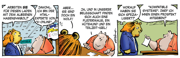 Cartoon, zwischen 40 und 90k