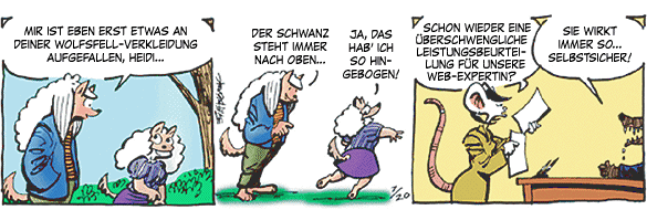 Cartoon, zwischen 40 und 90k