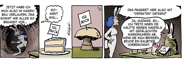 Cartoon, zwischen 40 und 90k