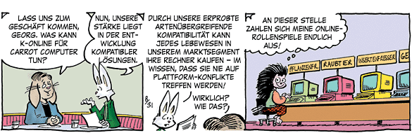 Cartoon, zwischen 40 und 90k