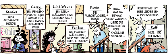 Cartoon, zwischen 40 und 90k