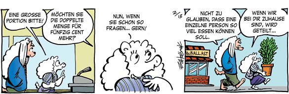 Cartoon, zwischen 40 und 90k