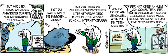 Cartoon, zwischen 40 und 90k