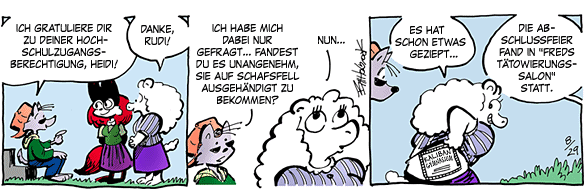 Cartoon, zwischen 40 und 90k