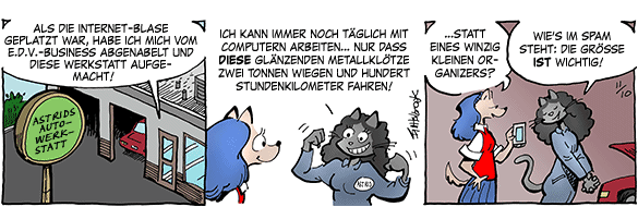 Cartoon, zwischen 40 und 90k