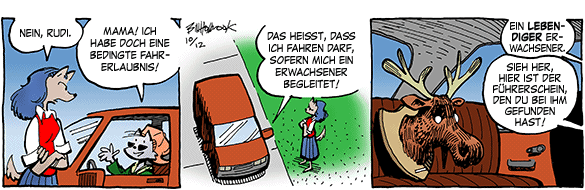 Cartoon, zwischen 40 und 90k