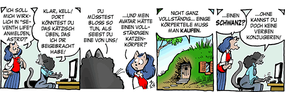 Cartoon, zwischen 40 und 90k